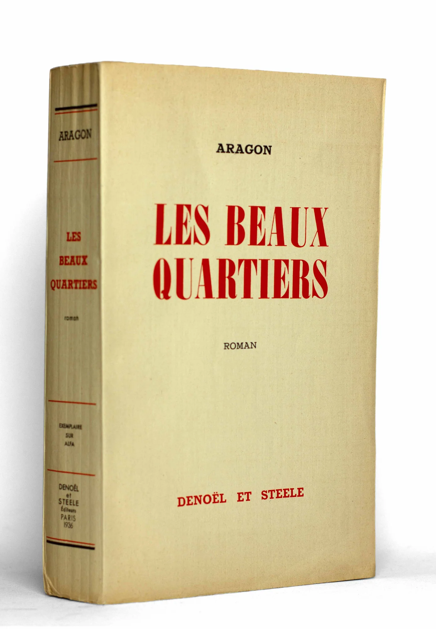 ARAGON (Louis). — Les beaux quartiers. (Réf. 26043)